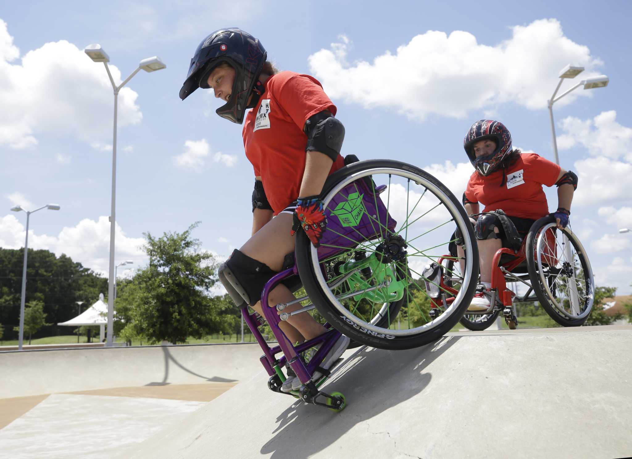 Wheelchairbound find new freedom at skate park
