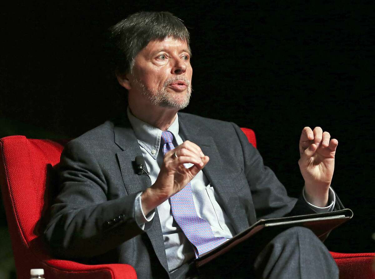 A new documentary series on Vietnam is previewed by film maker Ken Burns at the LBJ Library at on April 27, 2016.