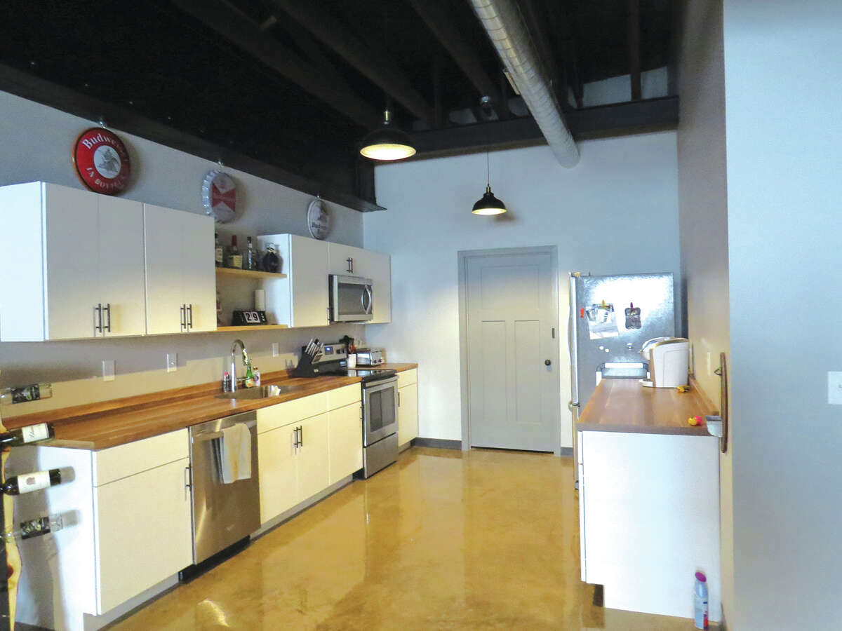 A kitchen at the Pfilm Haus Lofts in the former Metcalf Building on North Main Street.