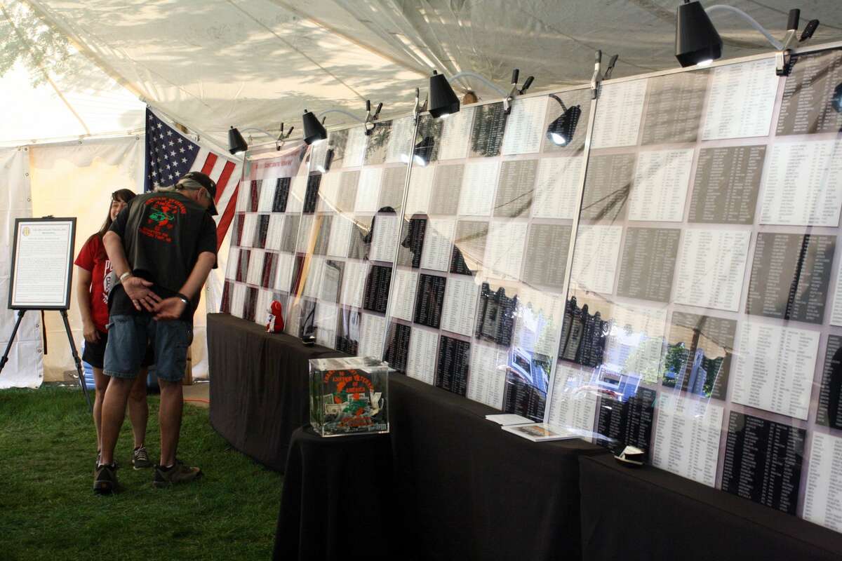 The Michigan Vietnam Veteran Traveling Memorial recently made its way to Caseville City Park.