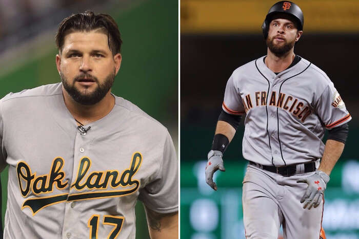 A's Yonder Alonso, Giants' Buster Posey opine on HRs, strikeouts