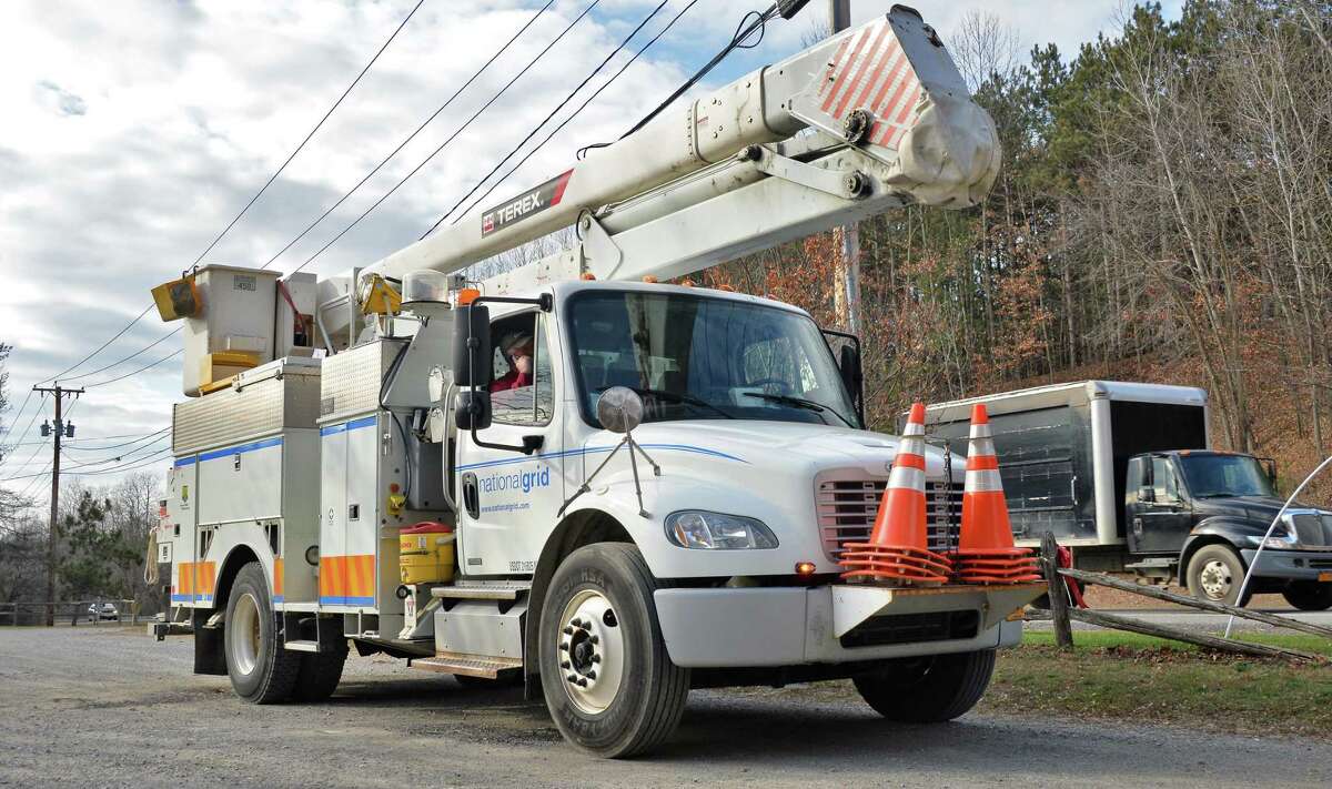 A National Grid truck. Waterford is dealing with a significant natural gas supply problem on Saturday afternoon, Jan. 30, 2021. (Times Union file photo)