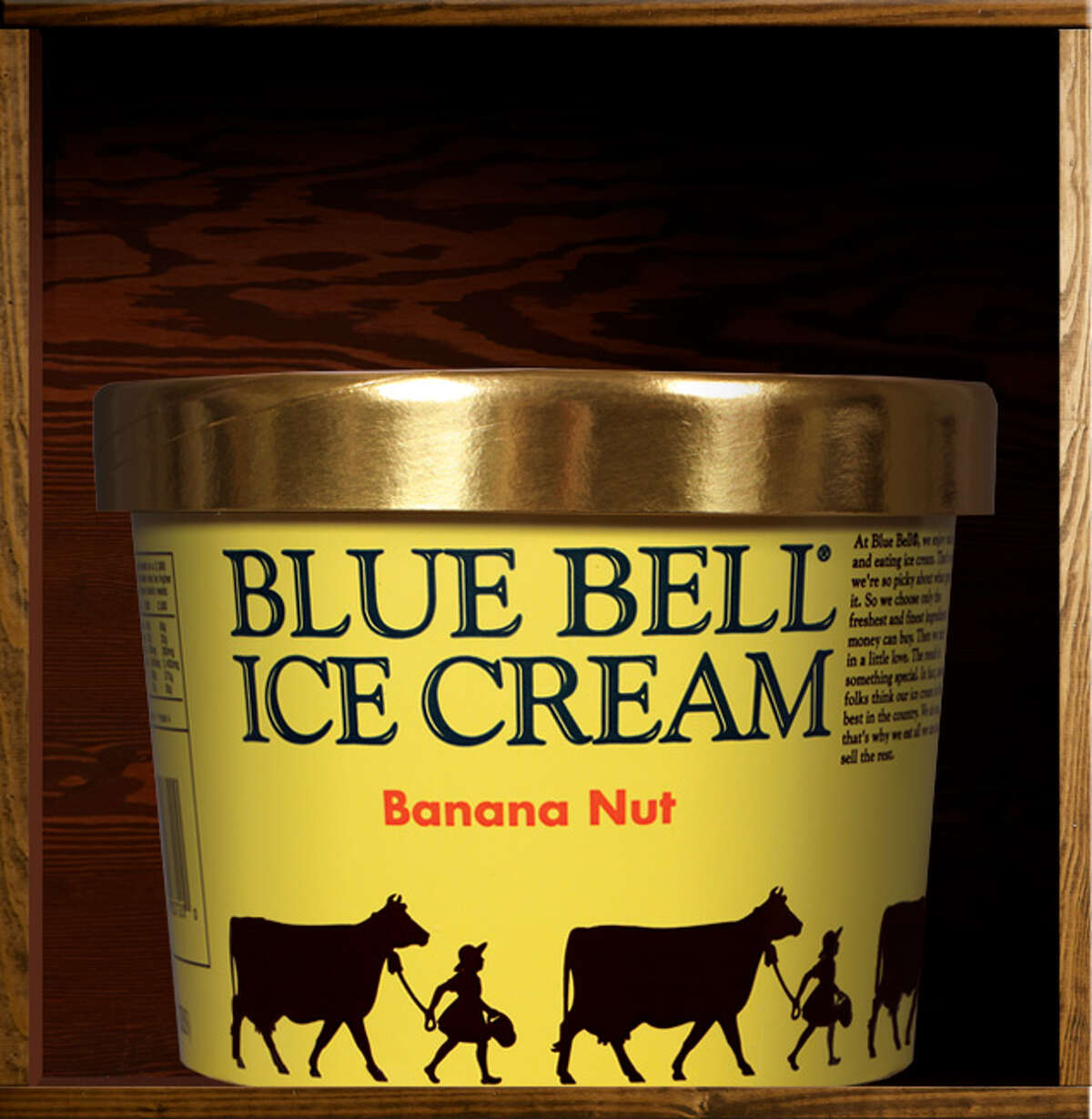 31. Banana Nut Blue Bell description: "Rich banana ice cream with tasty, chopped roasted almonds." Editors' note: Get this bad boy some banana bread chunks.