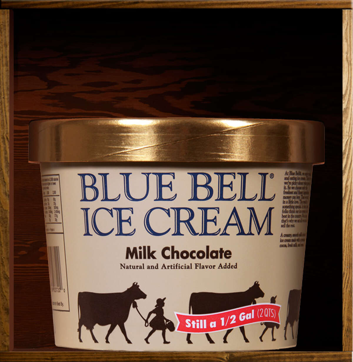 20. Milk Chocolate Blue Bell description: "A creamy, smooth milk chocolate ice cream made with premium cocoa, fresh milk and cream."