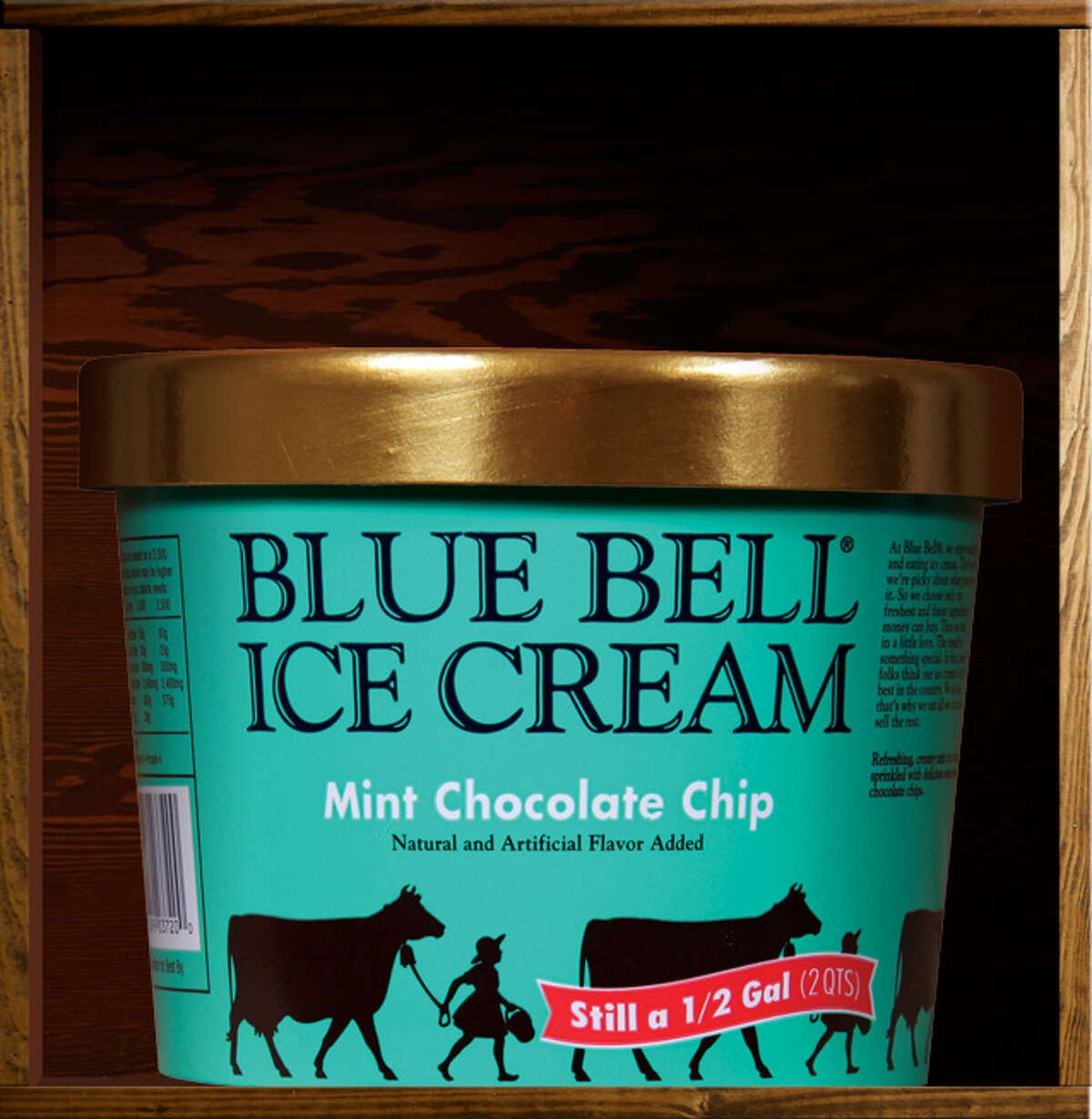 3. Mint Chocolate Chip Blue Bell description: "Refreshing, creamy mint ice cream sprinkled with delicious semi-sweet chocolate chips."