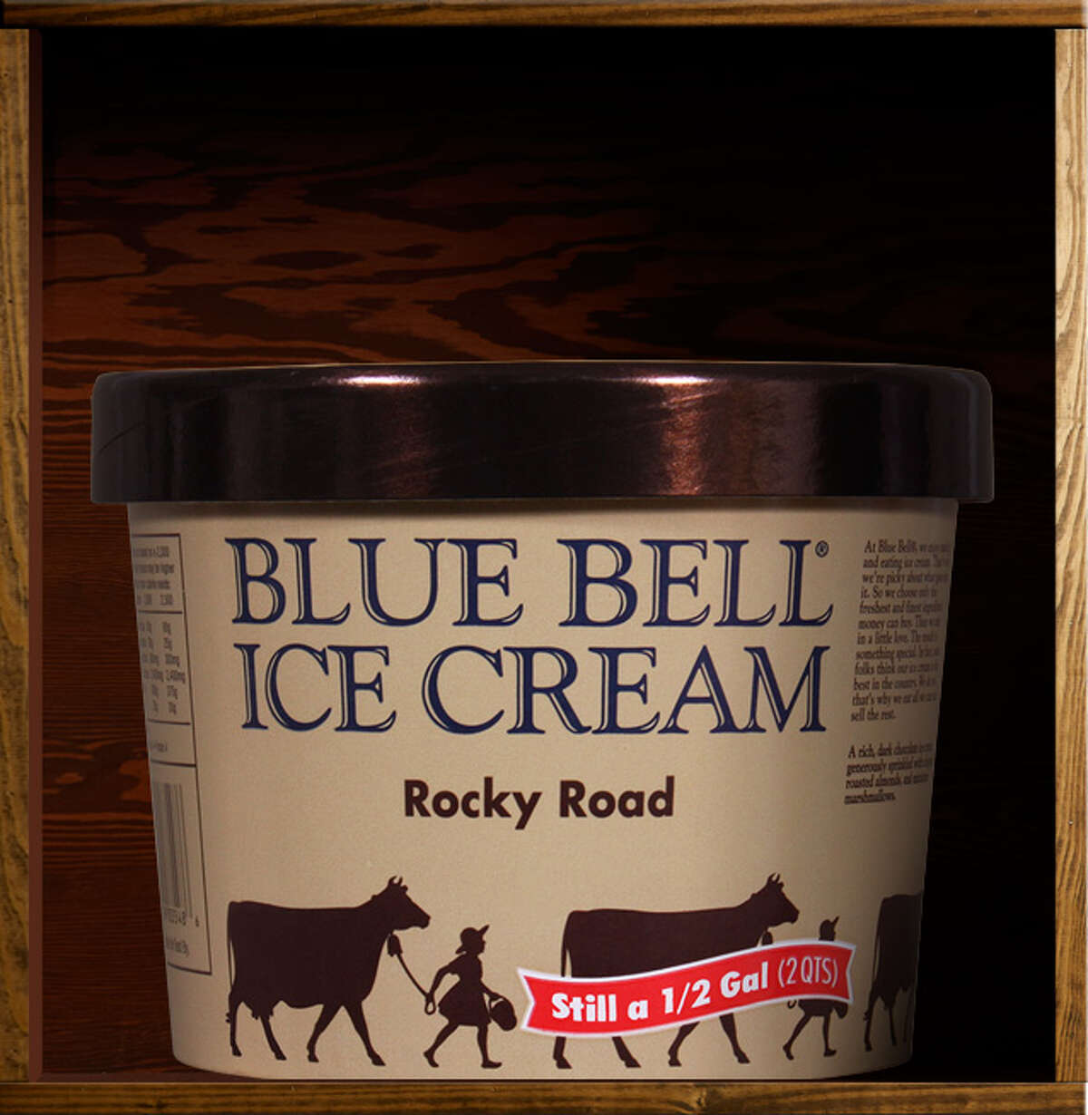 16. Rocky Road Blue Bell description: "A rich, dark chocolate ice cream generously sprinkled with chopped, almonds and miniature marshmallows."