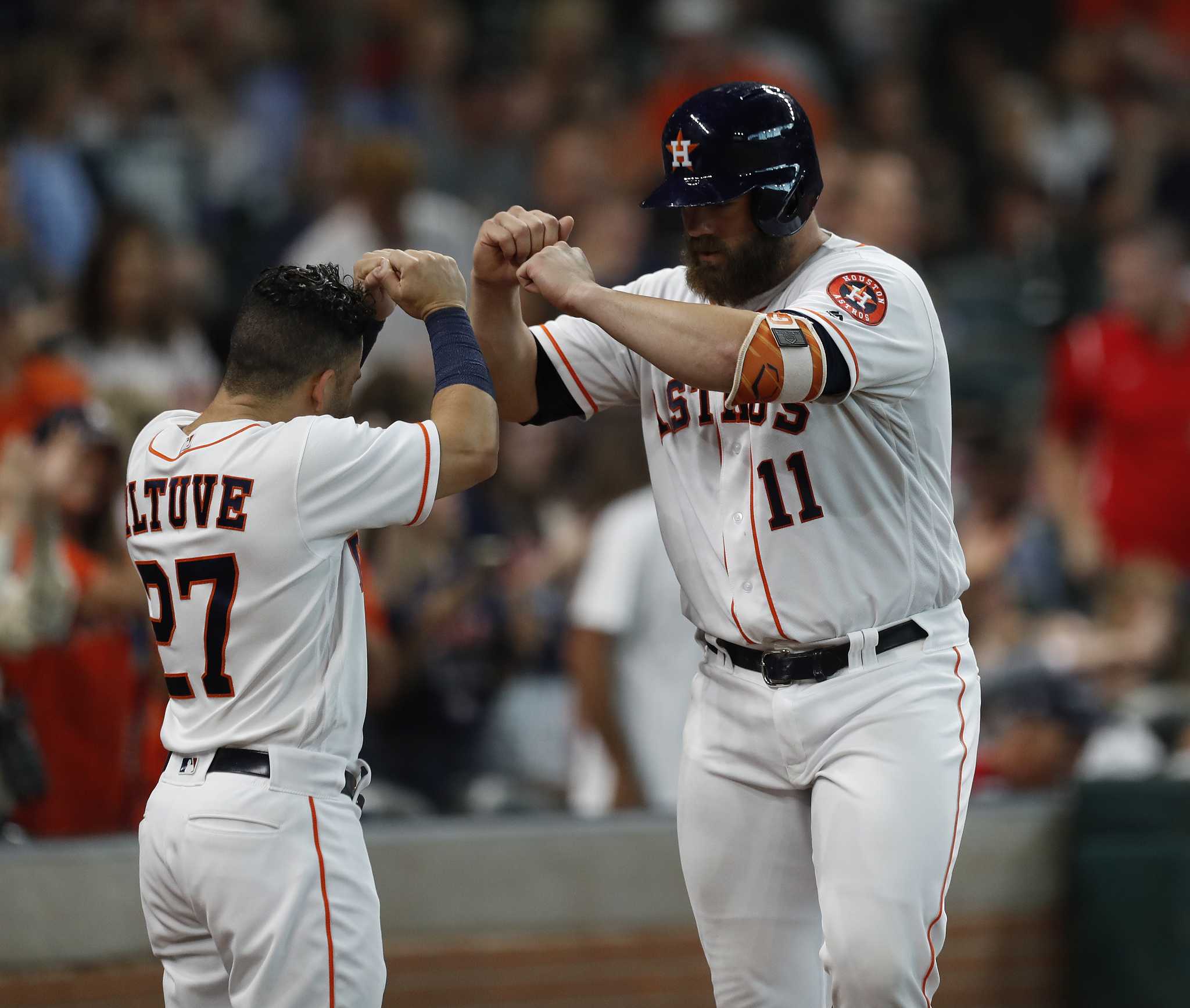Marisnick's 2 homers, 5 RBIs power Astros past Rays 14-7