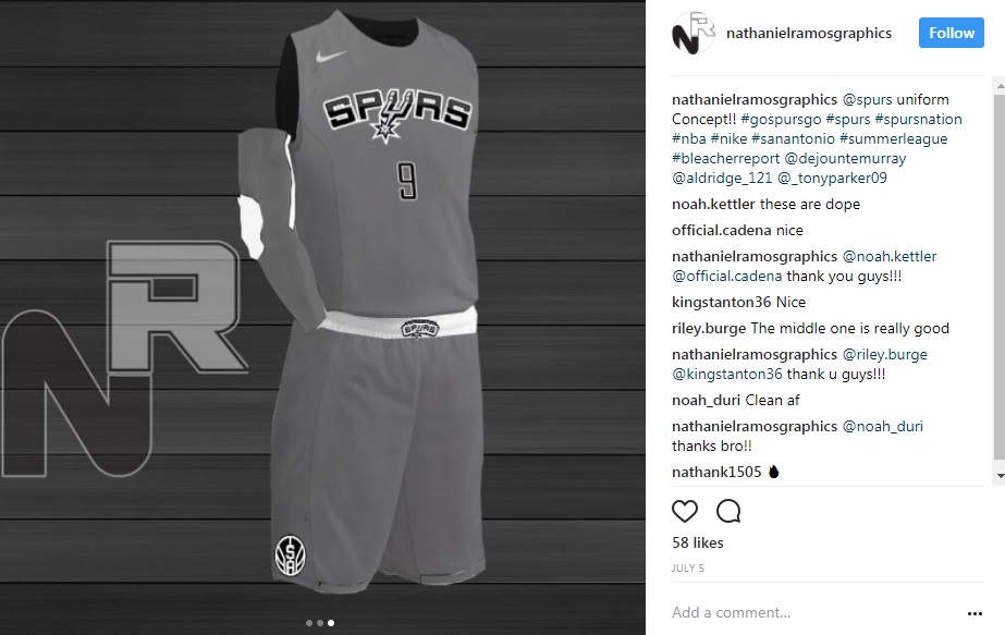 Spurs release photos of military-inspired camouflage jerseys 
