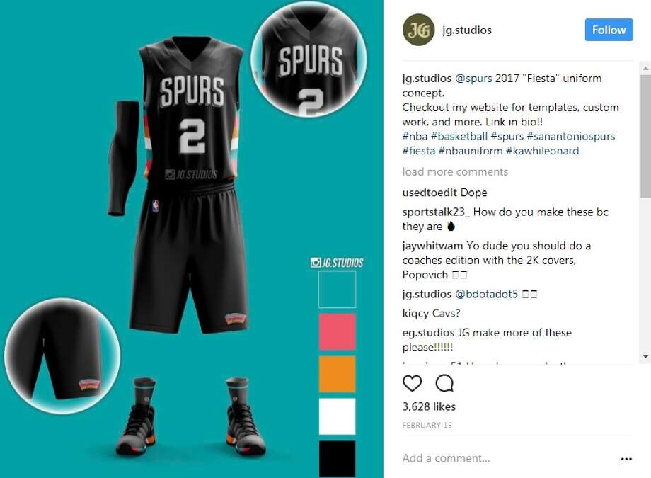 spurs colorful jersey
