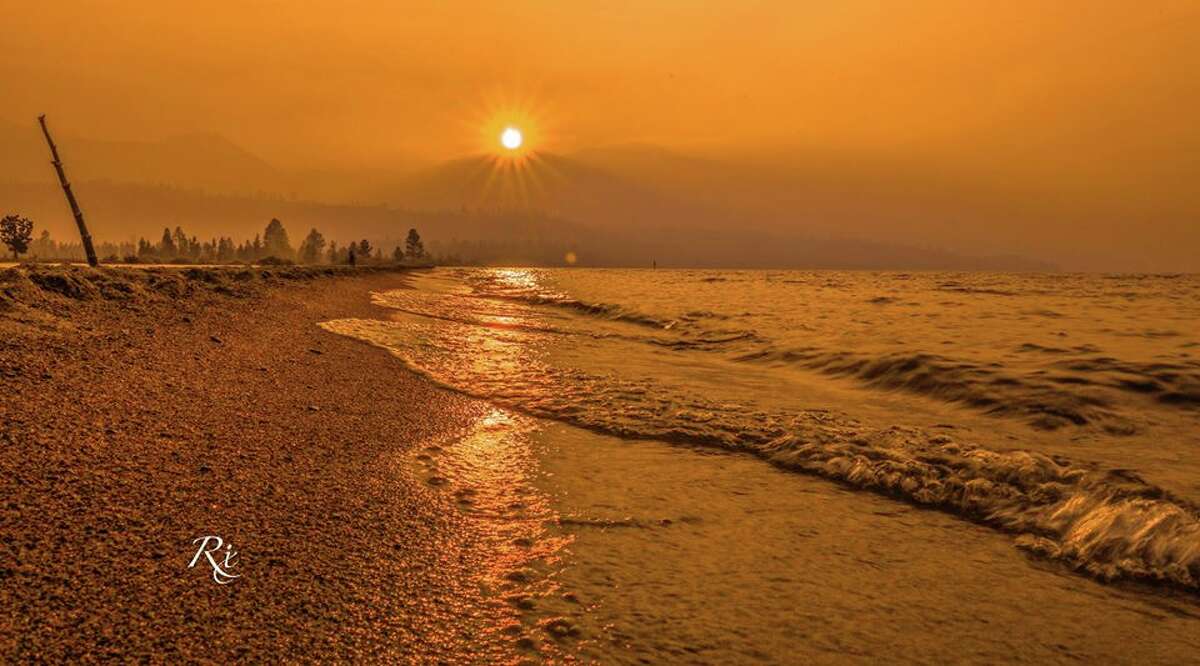 Smoke from a wildfire burning in Mariposa County blew into the Tahoe Basin and created a spectacular sunset. South Lake Tahoe photographer Kurt Rix of Amazing Imagery captured the photo on July 19, 2017.