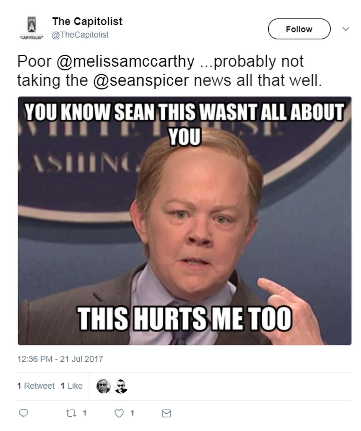 Sean Spicer is out at White Press secretary and Twitter can't contain itself. (Twitter)