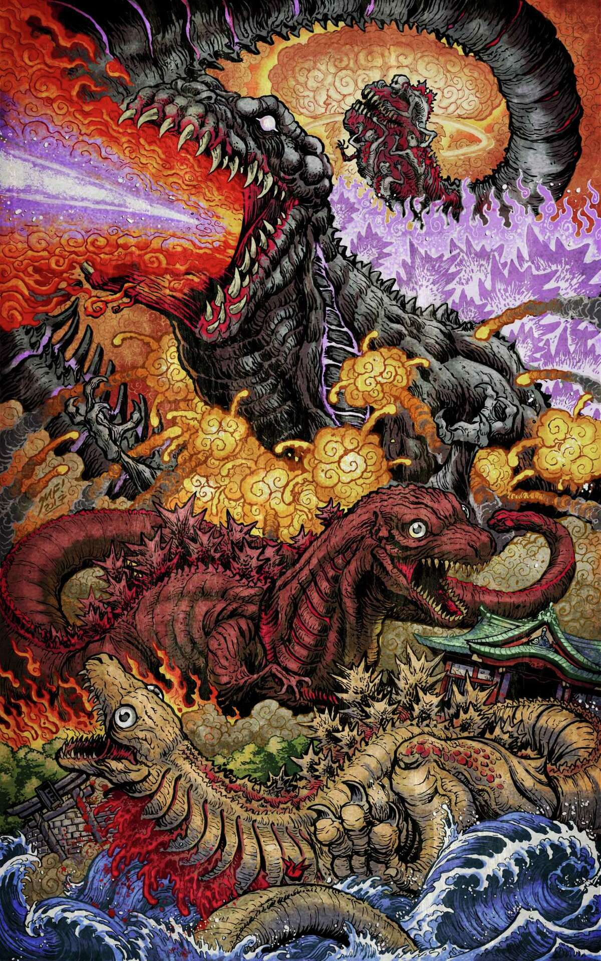 Exclusive “Shin Godzilla” poster by San Antonio artist Matt Frank could ...