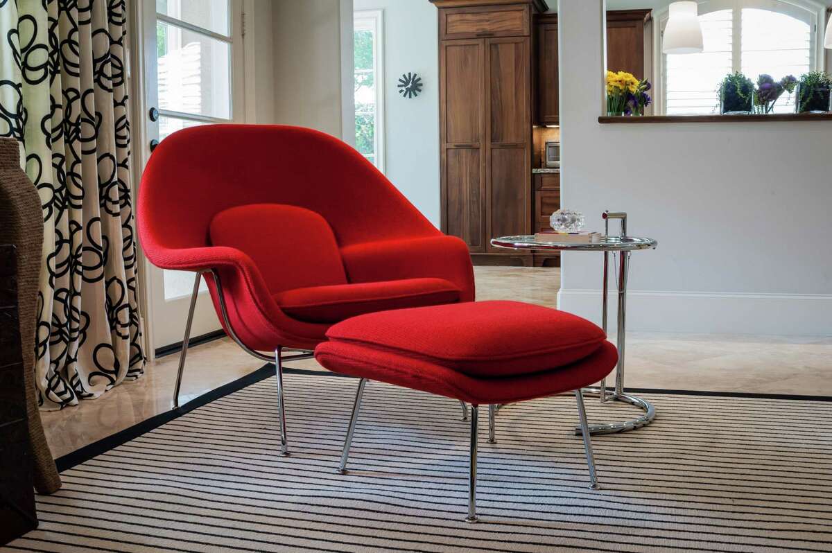 Womb chair: While the Saarinen Womb chair comes in several colors, the Cato fire red version is the most iconic.