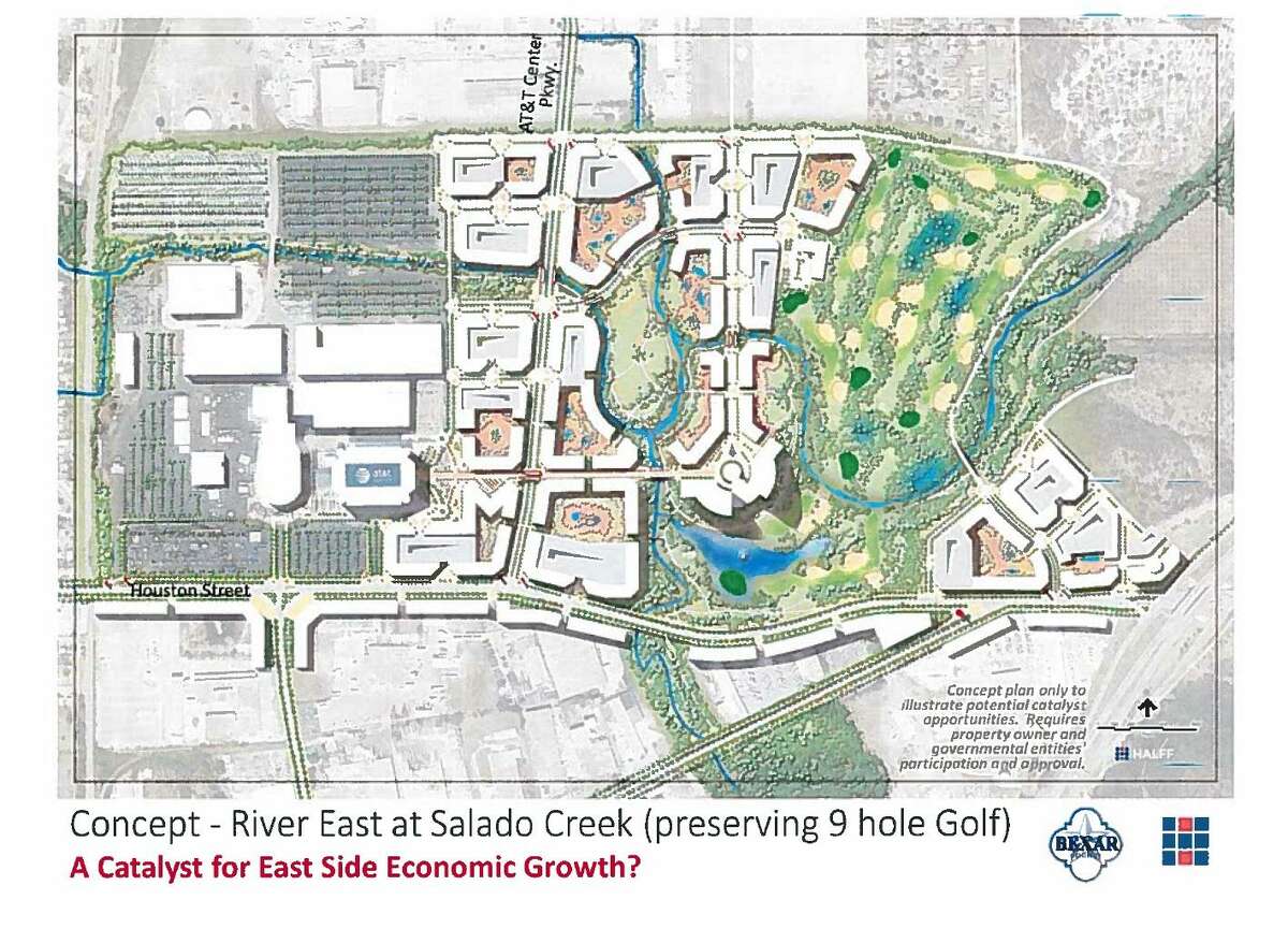 Bexar County Commissioner Tommy Calvert has an ambitious plan that he thinks could clear the way for “River East,” an arena-anchored neighborhood and entertainment district similar to those seen around the Mavericks’ American Airlines Center in Dallas and the Lakers’ Staples Center in Los Angeles.