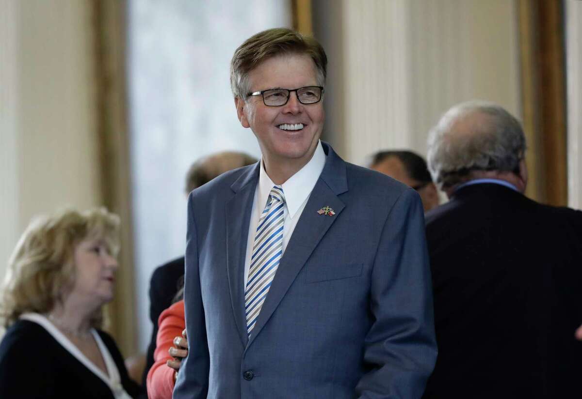 Lt. Gov. Dan Patrick presides over the Texas Senate on the second day of a special session ordered by Republican Gov. Greg Abbott, in Austin, Texas, Wednesday, July 19, 2017. Conservatives in the state Senate are swiftly advancing sunset legislation, a regulatory bill that must pass before the legislature can work on anti-abortion measures, school vouchers and defanging local ordinances in Texas' big and liberal cities. (AP Photo/Eric Gay)