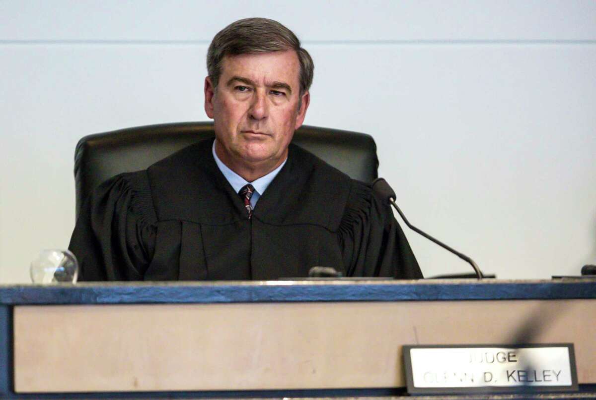Circuit Judge Glenn Kelley listens to prosecutor Craig Williams during the sentencing hearing for Dalia Dippolito Friday, July 21, 2017, in West Palm Beach, Fla. Dippolito was convicted last month of solicitation of first-degree murder on charges of trying to hire a hit man to kill her newlywed husband, Michael Dippolito, in 2009. (Lannis Waters/Palm Beach Post via AP, Pool)