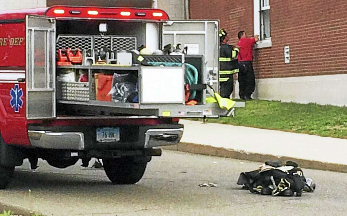 Hamden High School fire