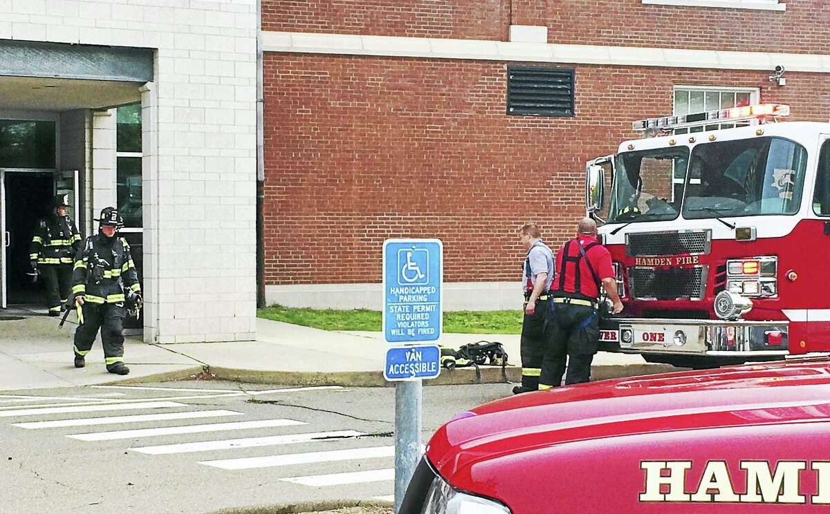 Hamden High School fire