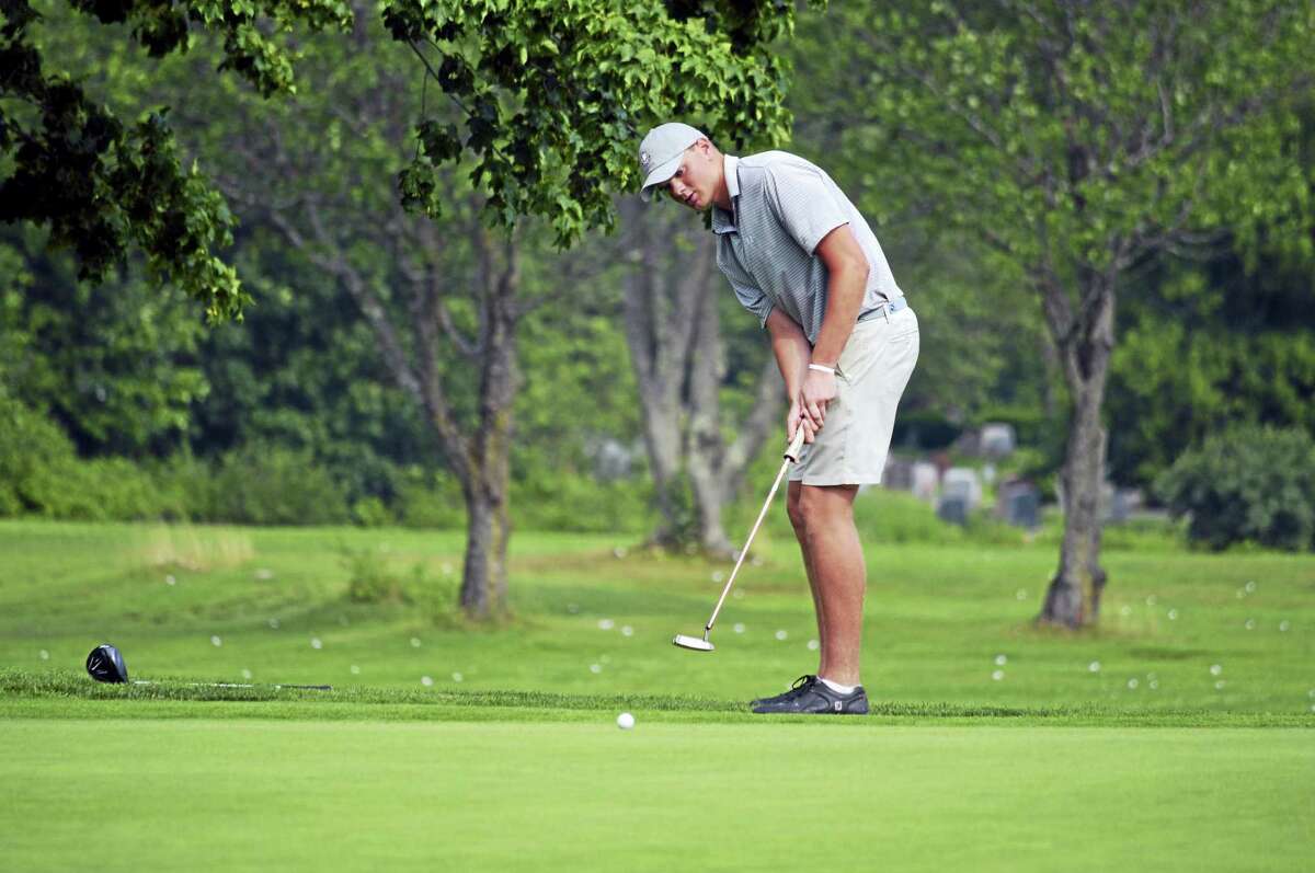 Darien’s Will Wilson putts on Day 3 of the 76th Connecticut Junior Amateur at Watertown Golf Club on Wednesday, July 12, 2017. Franz advanced to Thursday’s championship match.