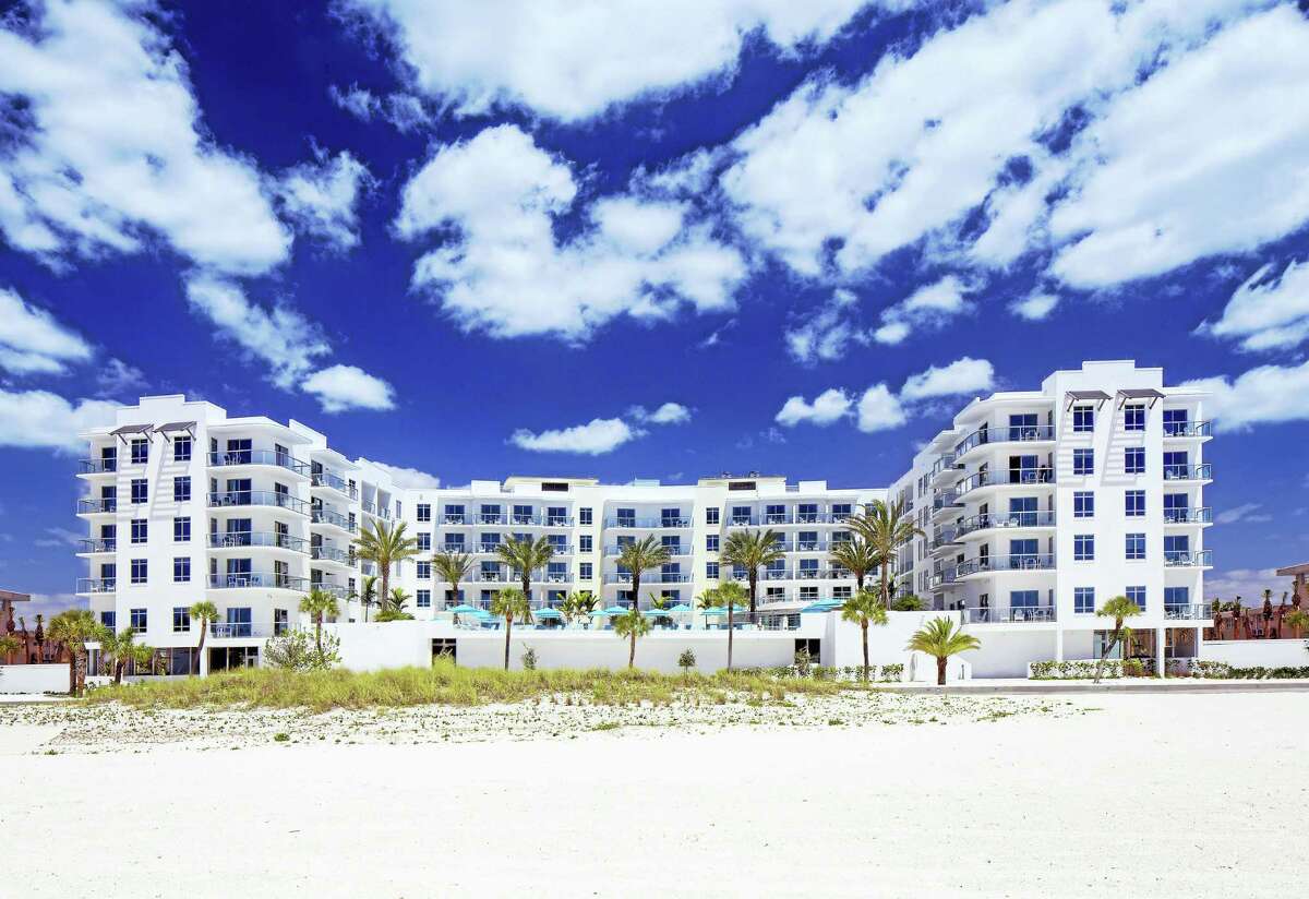 The exterior of the Treasure Island Beach Resort located on Florida’s Gulf Coast.