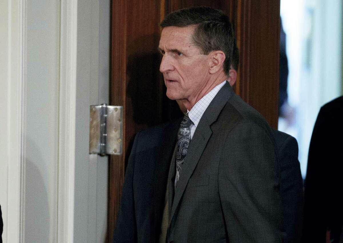 Evan Vucci — AP Photo, file In this Feb. 13, 2017 file photo, Mike Flynn arrives for a news conference in the East Room of the White House in Washington. The former national security adviser will invoke his Fifth Amendment protection against self-incrimination on Monday, May 22, 2017, as he notifies the Senate Intelligence committee that he will not comply with a subpoena seeking documents.
