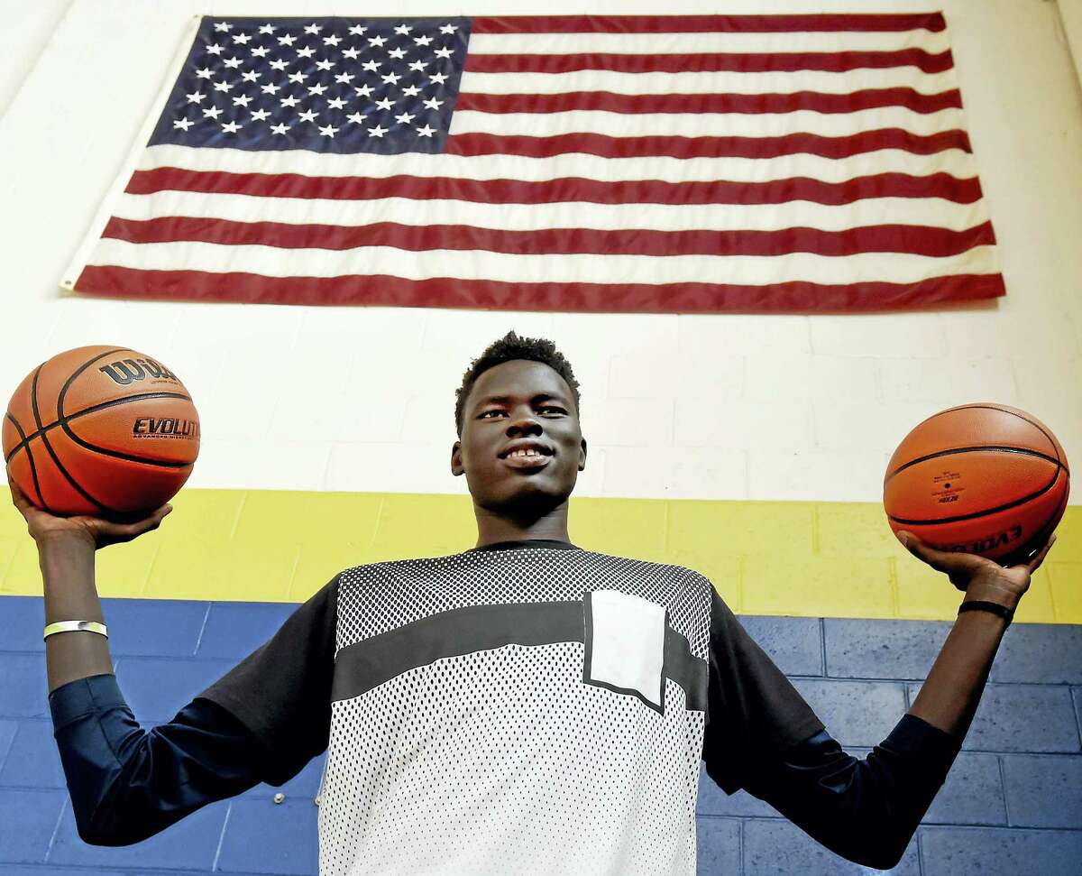 Chol Marial of South Sudan, 17, is a big-time prospect playing at Cheshire Academy.
