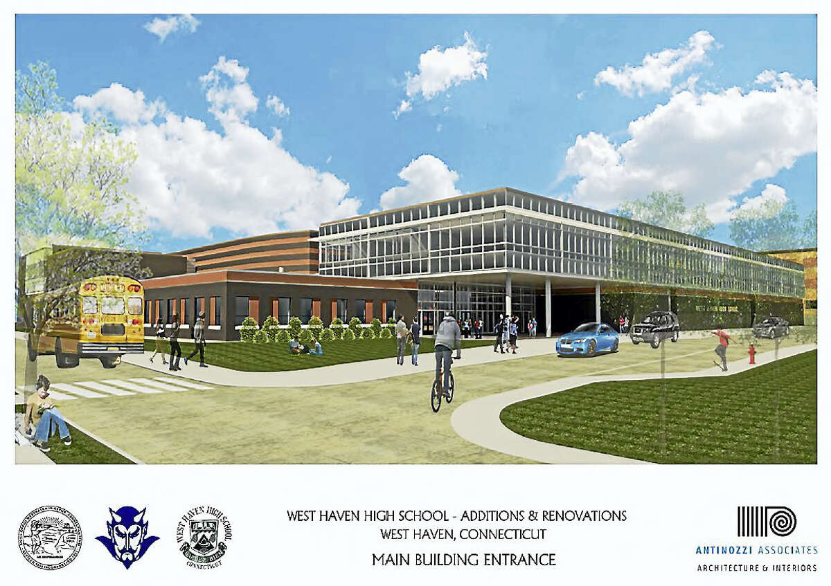 A 2015 rendering of the West Haven High School project.