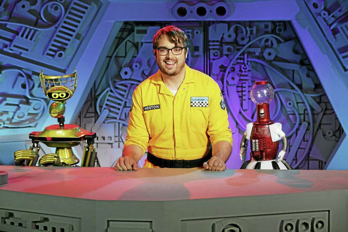 Crow, Jonah Ray and Tom Servo of “Mystery Science Theater 3000.”