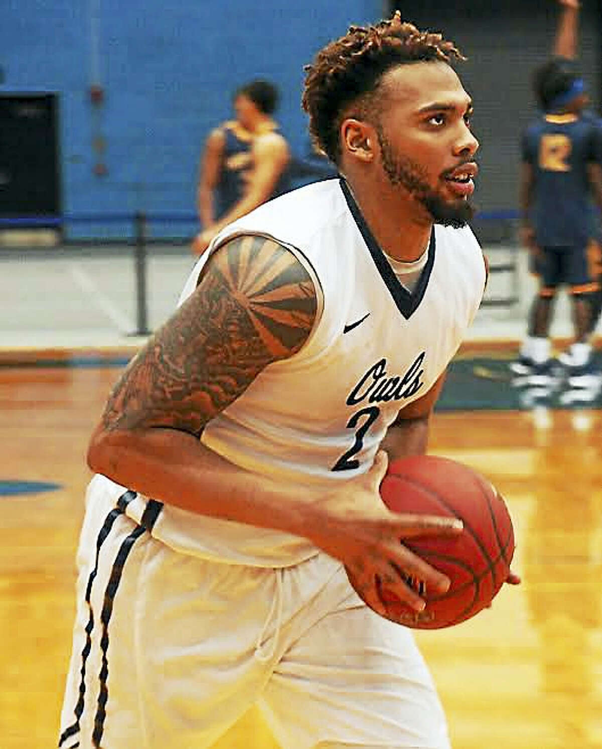 Kayjuan Bynum is averaging 4.5 points off the bench while providing leadership and toughness for SCSU men’s basketball team.