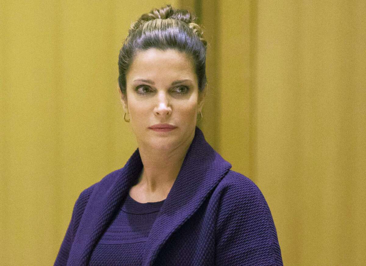 In this April 4, 2016, file photo, Stephanie Seymour appears Superior Court in the Stamford, Conn., for a hearing on her February 2016 drunken driving charges. On Tuesday, April 4, 2017, charges were dropped after the former supermodel completed a year-long program for first-time offenders.