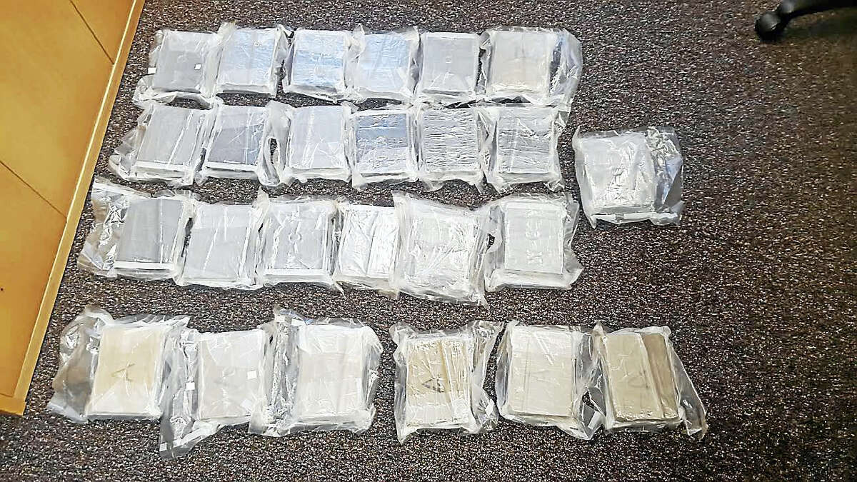 A large cache of fentanyl was seized from a tractor-trailer on Route 34 in Derby this month.