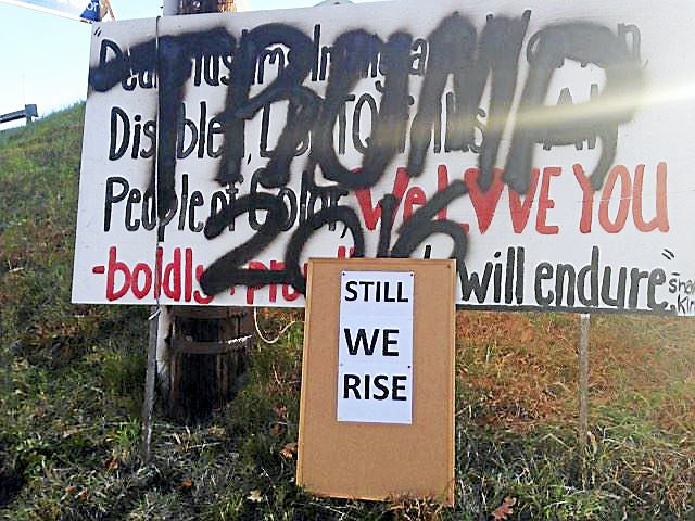 Vandals deface Connecticut woman’s billboard promoting harmony post ...