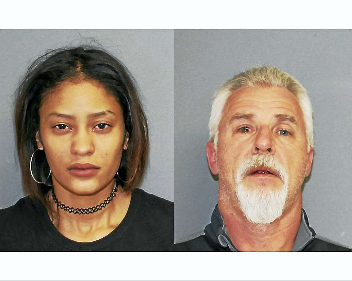 Lesley Michelle Reyes, 20, of Bridgeport (L) and Albert Beckwith, 51, of Beacon Falls (R).