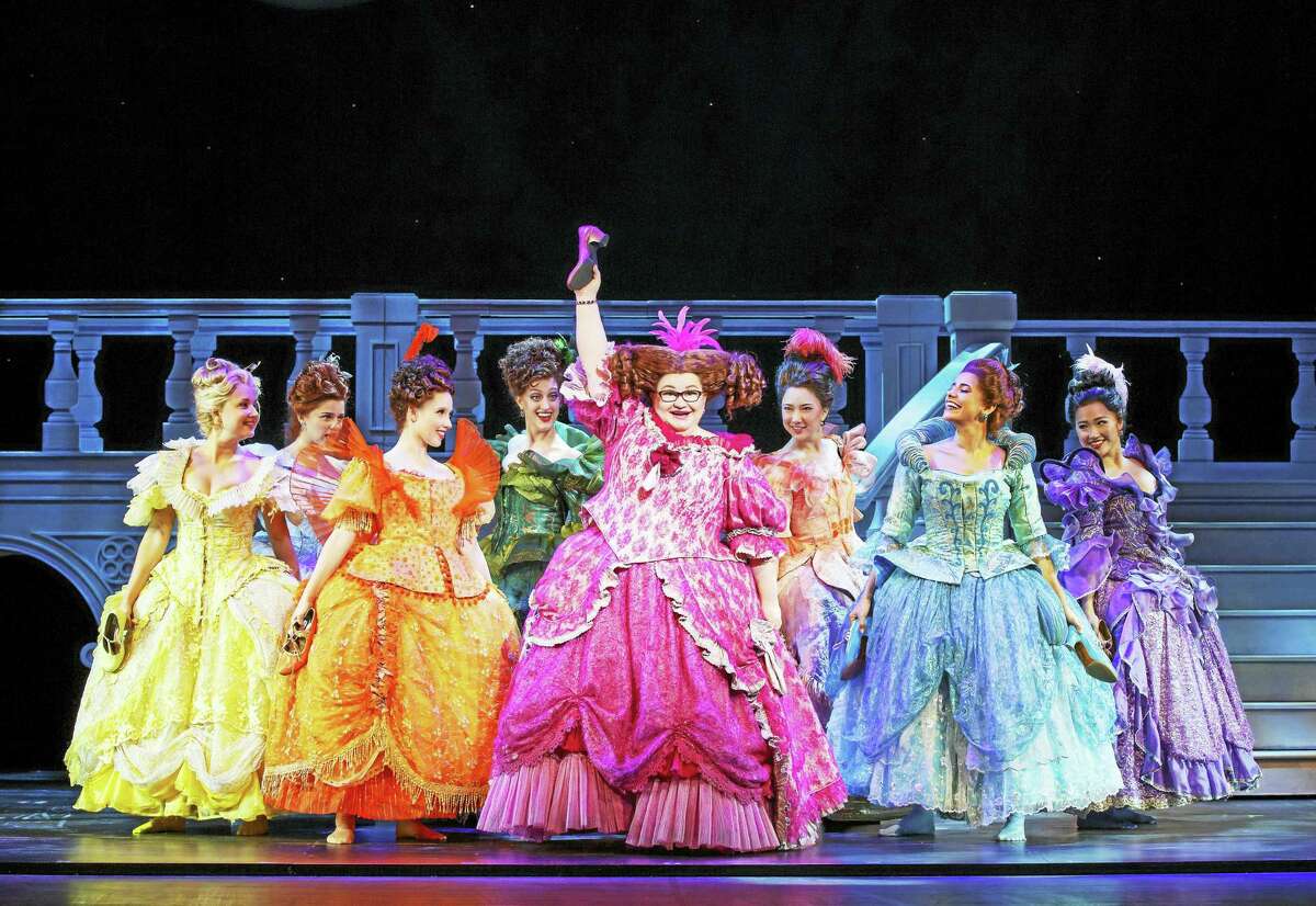 The company of “Cinderella” in a lighter moment.
