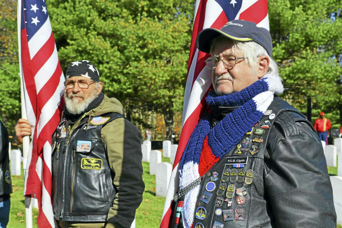 Members of the Disabled American Veterans, American Legion, Veterans of Foreign Wars, Catholic War Veterans, Patriot Guard Riders, Marine Corps League and many other organizations attended the ceremony.