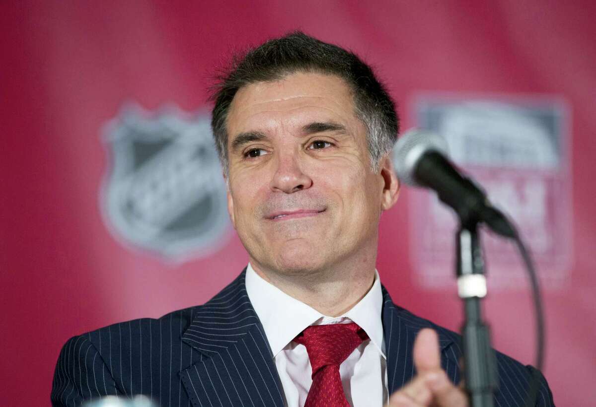 In this Sept. 27, 2013 photo, Vincent Viola talks to the media about the future of the Florida Panthers during a press conference in Sunrise, Fla. President-elect Donald J. Trump has picked Viola as secretary of the Army. Viola is the founder of several businesses, including Virtu Financial, an electronic trading firm, and owns the National Hockey League’Äôs Florida Panthers. He is a past chairman of the New York Mercantile Exchange.