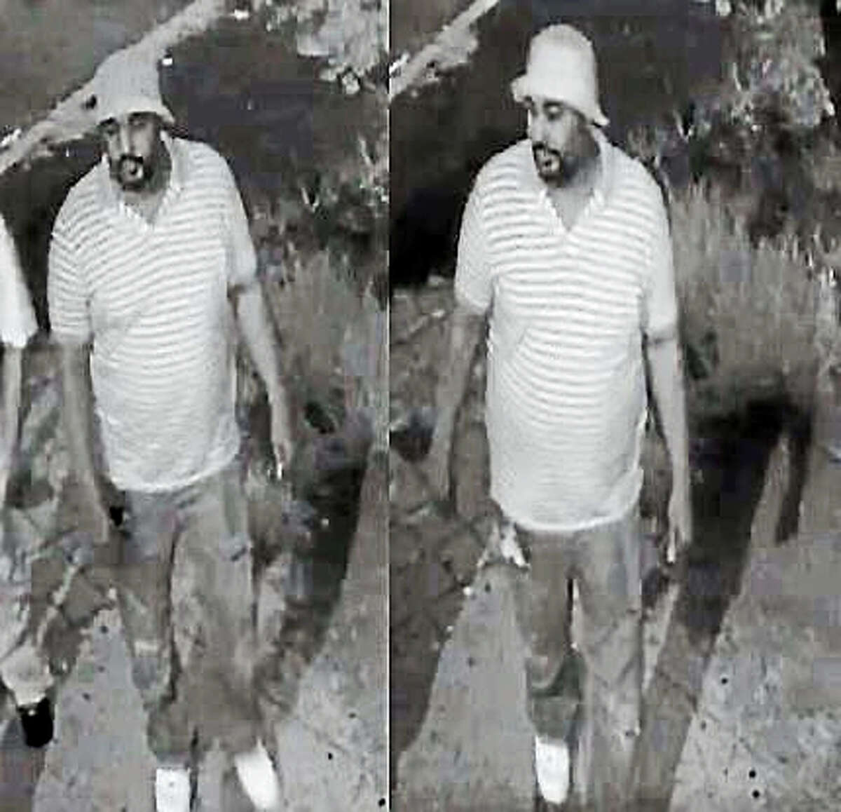 Police released these two photos of a suspect who is accused of shooting four people last weekend at the Highwood Bar & Grill.