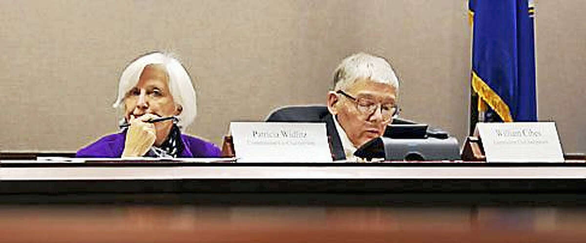 Patricia Widlitz and William Cibes, co-chair the Spending Cap Commission