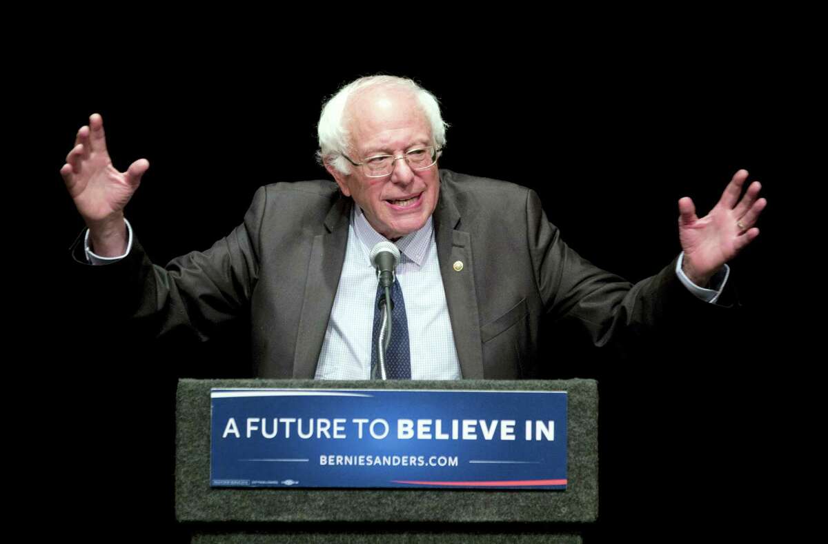 In this June 24, 2016, file photo, Sen. Bernie Sanders, I-Vt., speaks in Albany, N.Y. Sanders plans to meet with 1,900 of his delegates right before the start of the Democratic National Convention on Monday, part of a series of meetings aimed at providing direction to his undecided supporters after he endorsed Hillary Clinton.
