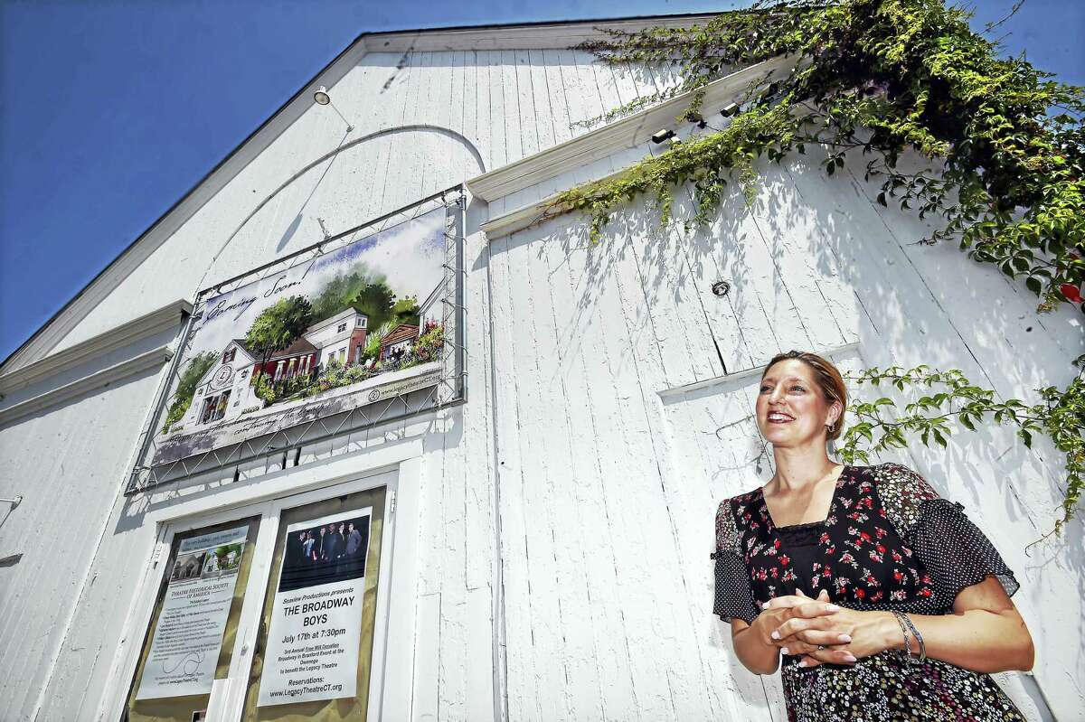 Co-founder and artistic director of the Legacy Theatre, Keely Baisden Knudsen, of Guilford is photographed Thursday, July 14, 2016, at the historic landmark, the Stony Creek Puppet Theatre, at 128 Thimble Islands Road in Branford.