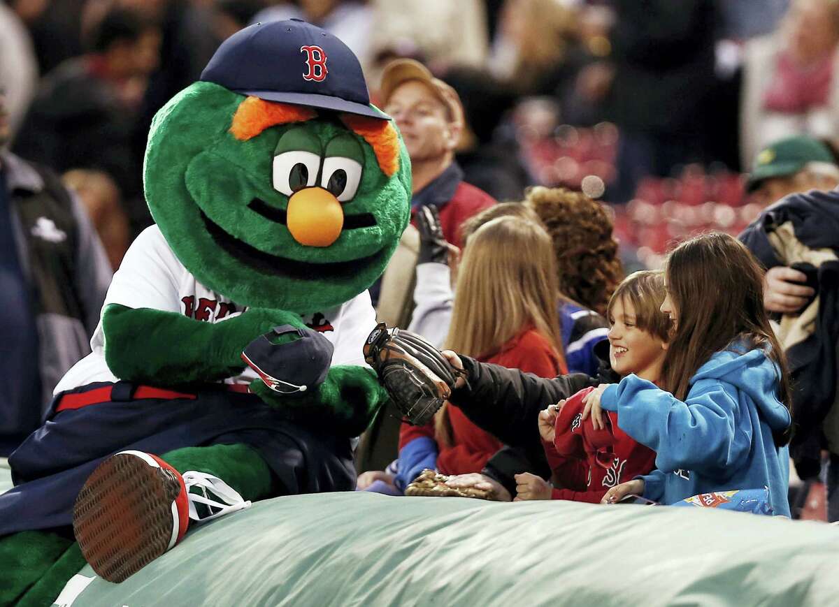 Boston mascots compete in musical chairs