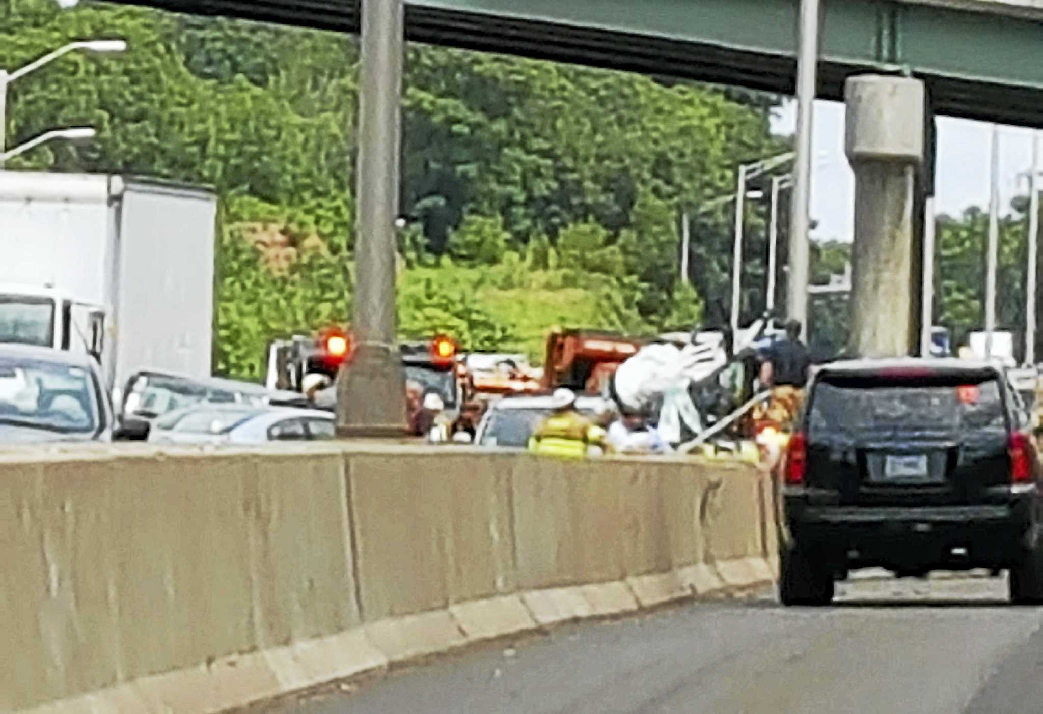 Sevenvehicle crash on I95 in Branford leaves girl, 12, with serious