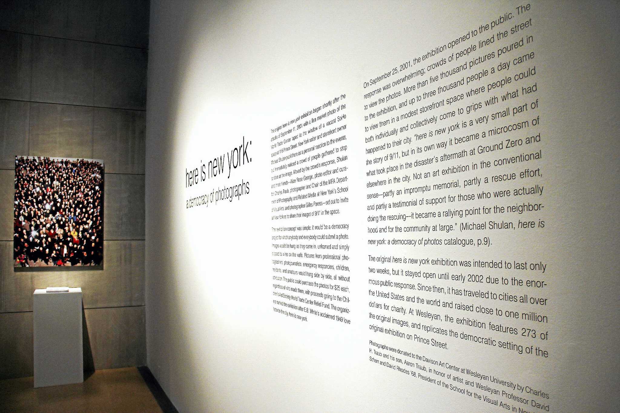 Here is New York' 9/11 photographic panorama opens at Wesleyan University