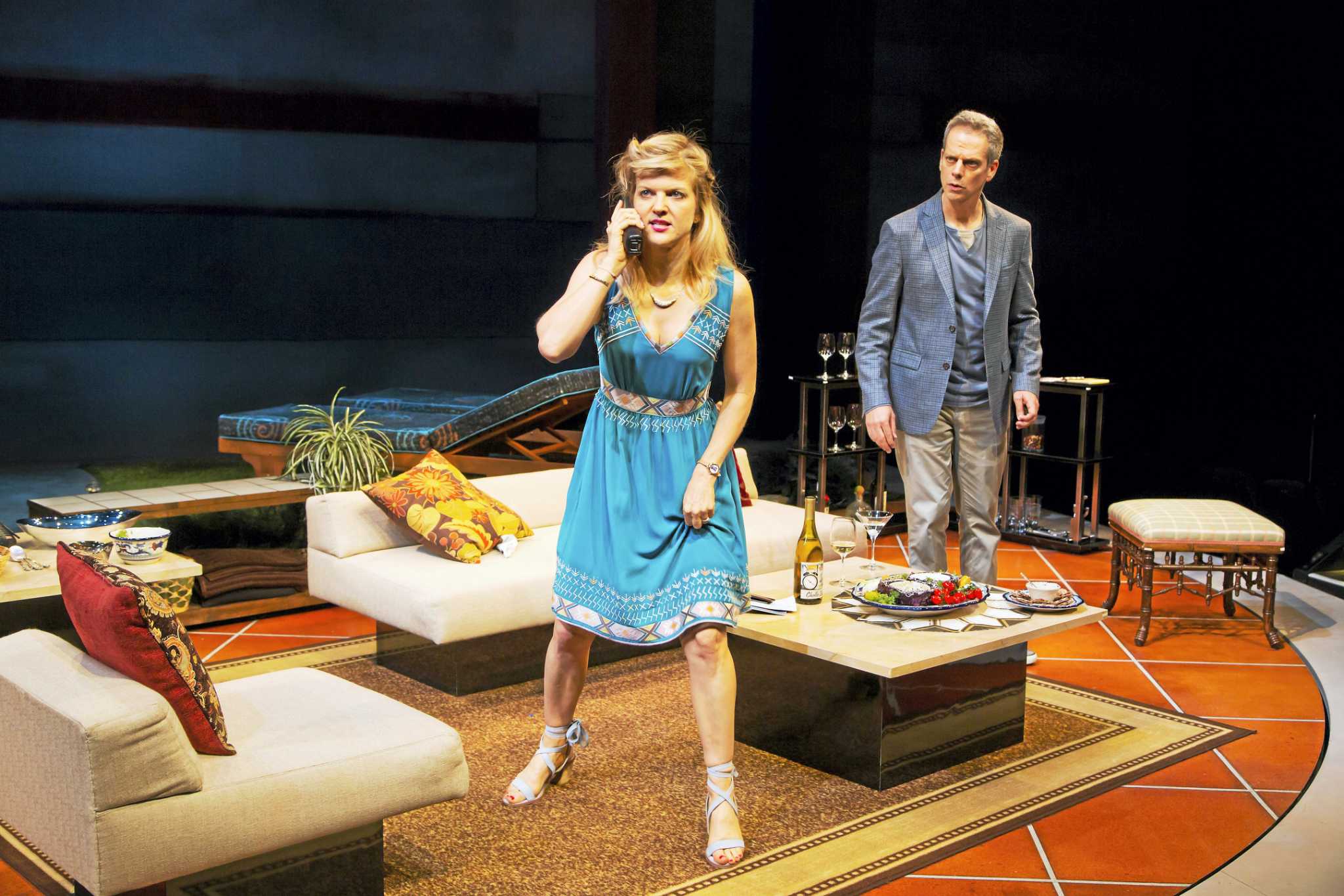 Review Menace, mirth mark Steve Martin’s ‘Meteor Shower’ at Long Wharf