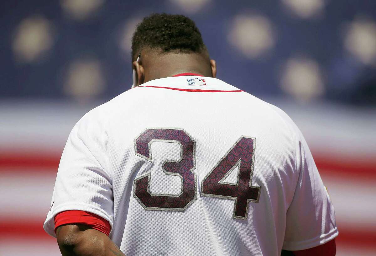 Boston’s David Ortiz, bowing his head during the national anthem before a game against the Texas Rangers in Boston Monday, was selected to his 10th All-Star game Tuesday.