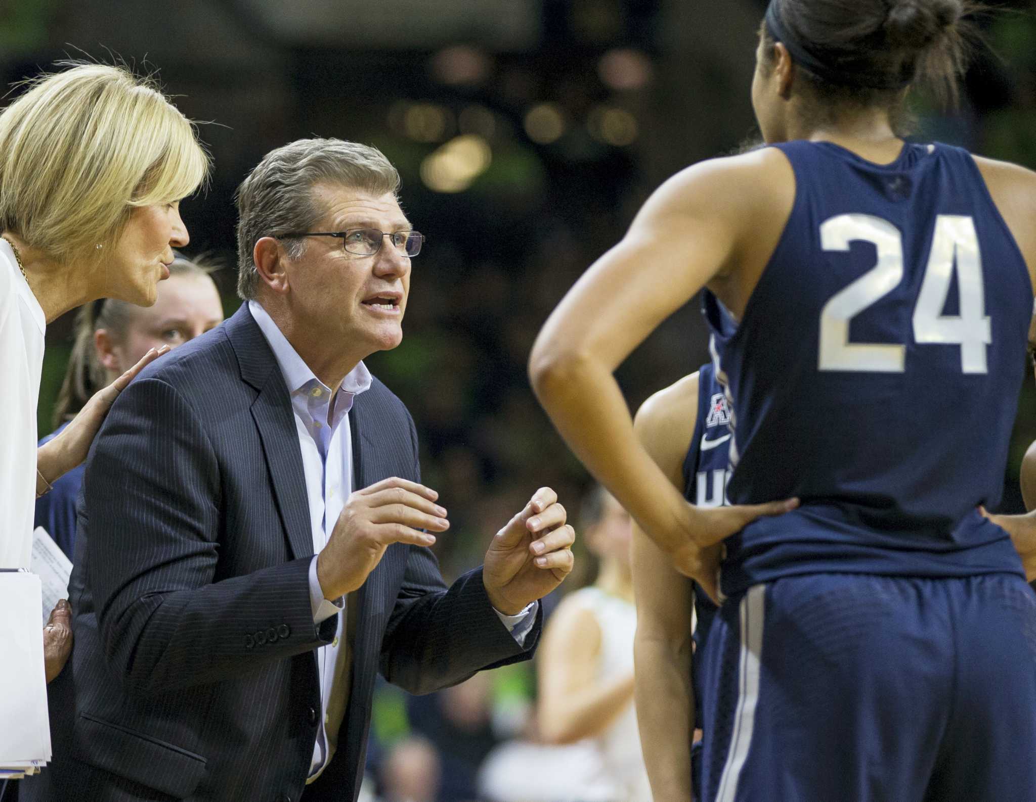UConn coach Geno Auriemma doing his best to try and embrace current win  streak