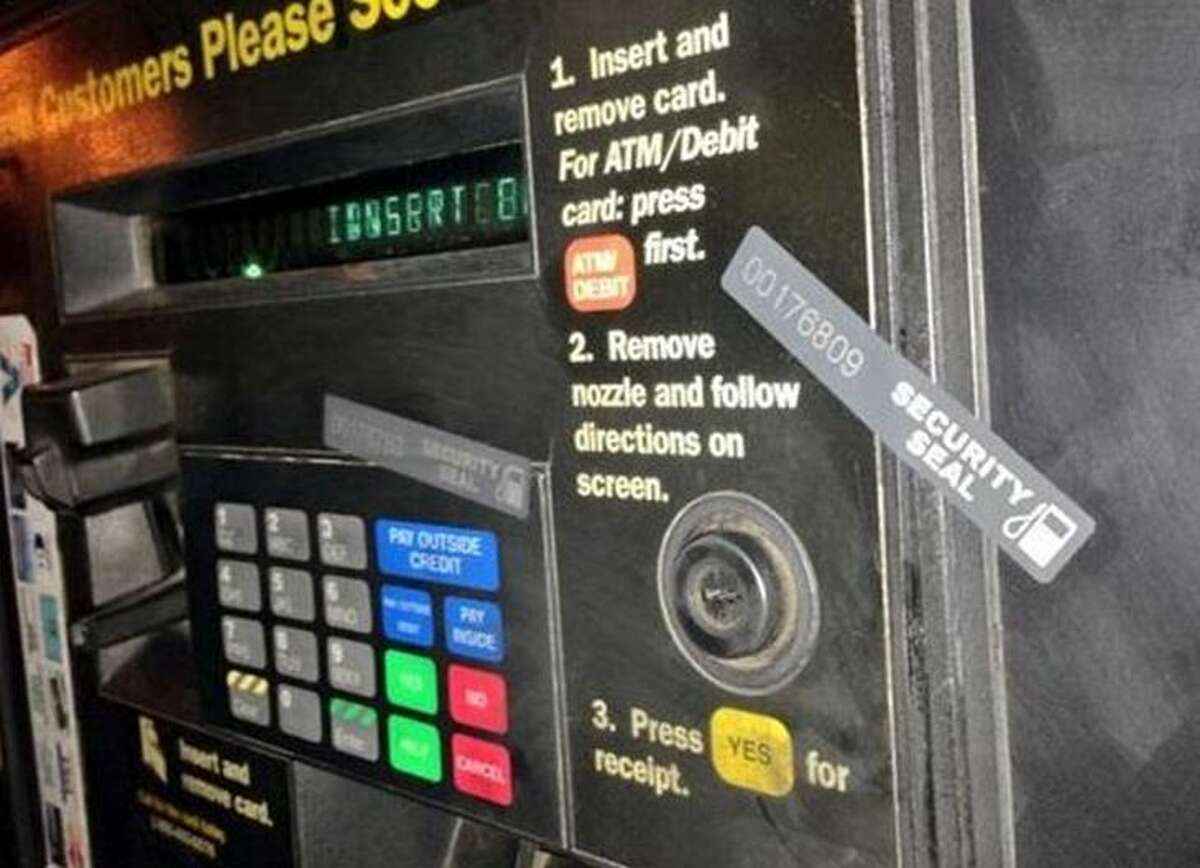 A credit card skimmer is a device that records numbers of credit or debit cards when they are used in a card reader or automatic teller.