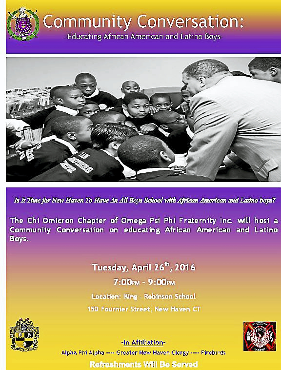 Community conversation on educating black and Latino boys to be held in ...
