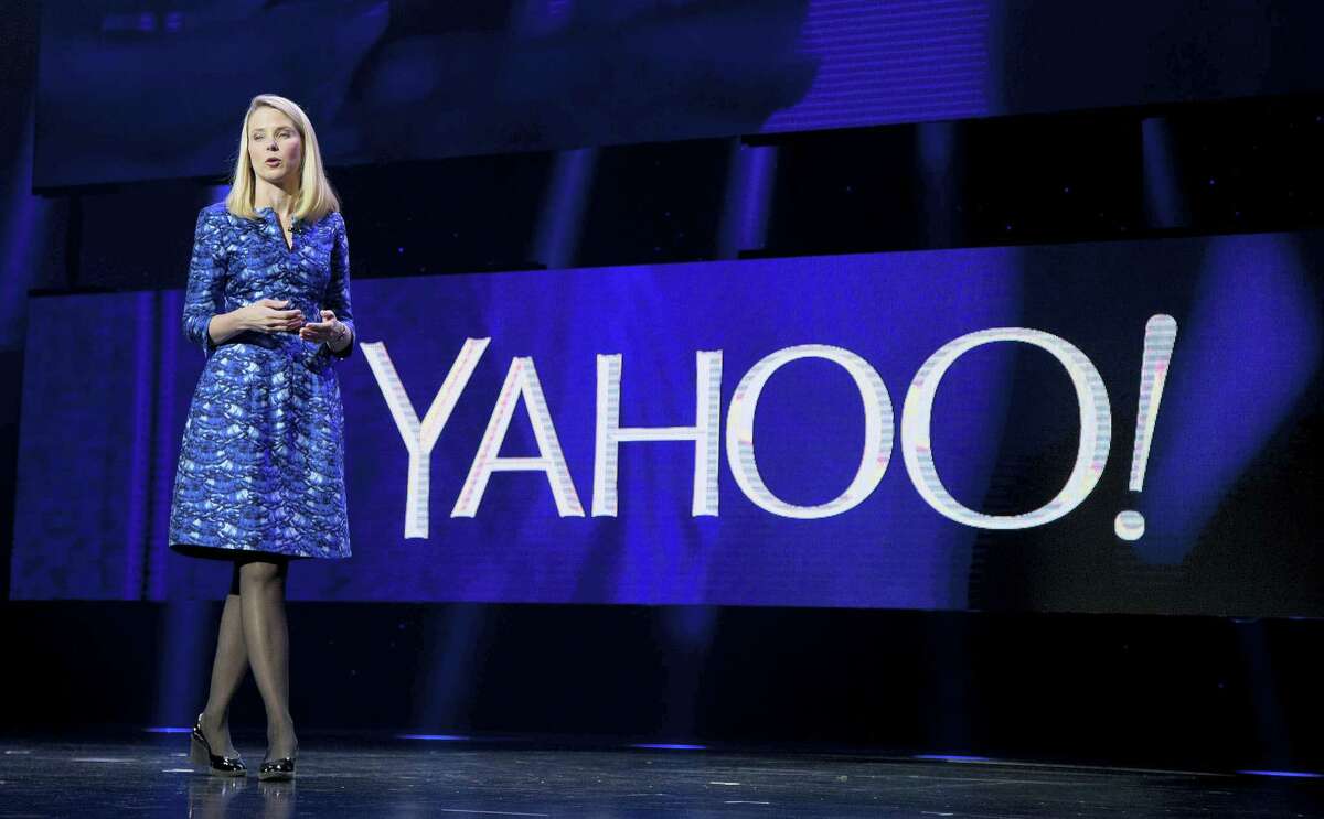 In this Jan. 7, 2014 photo, Yahoo president and CEO Marissa Mayer speaks during the International Consumer Electronics Show in Las Vegas.
