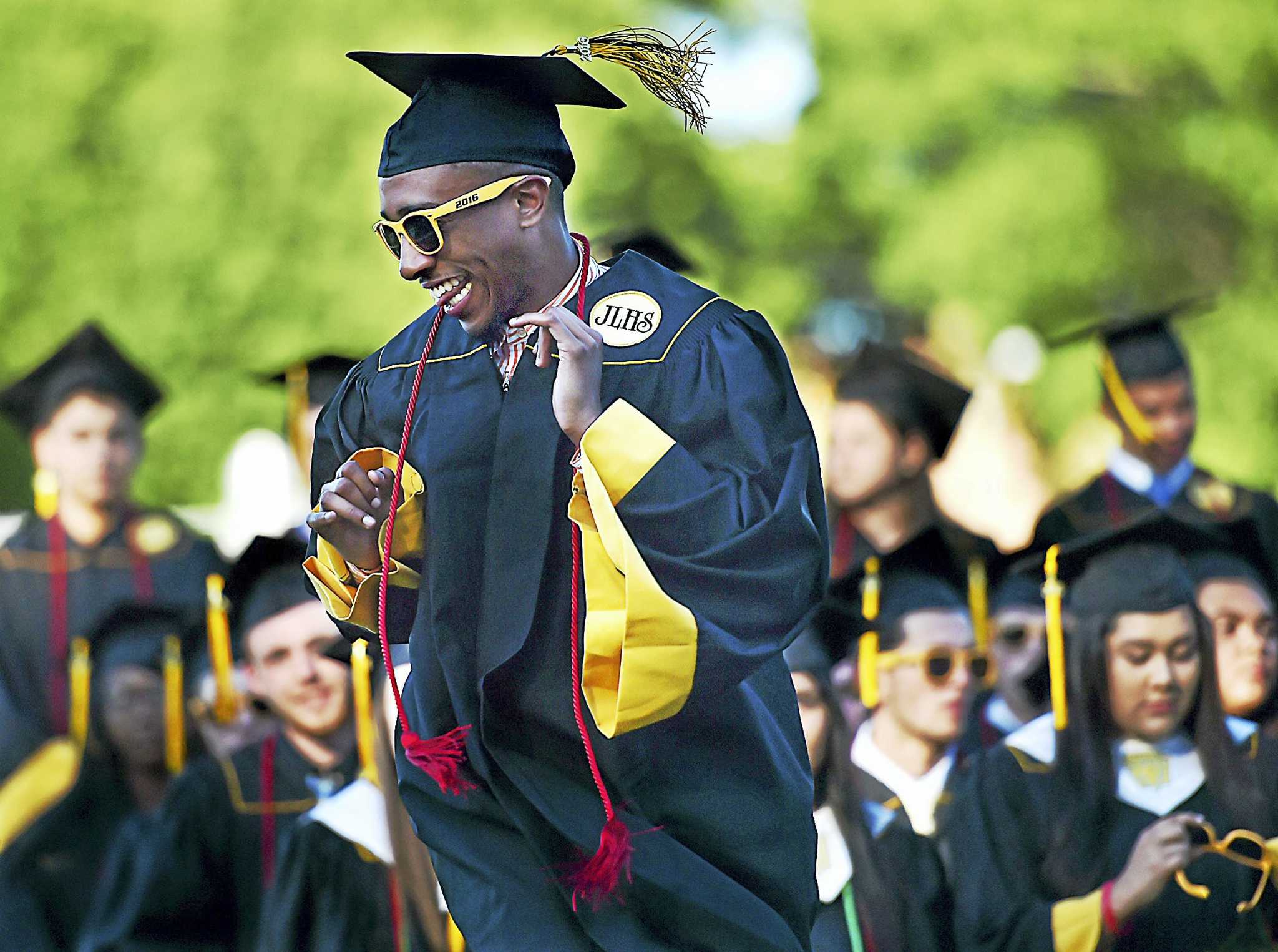 Jonathan Law class of 2016 in Milford pays tribute to late classmates